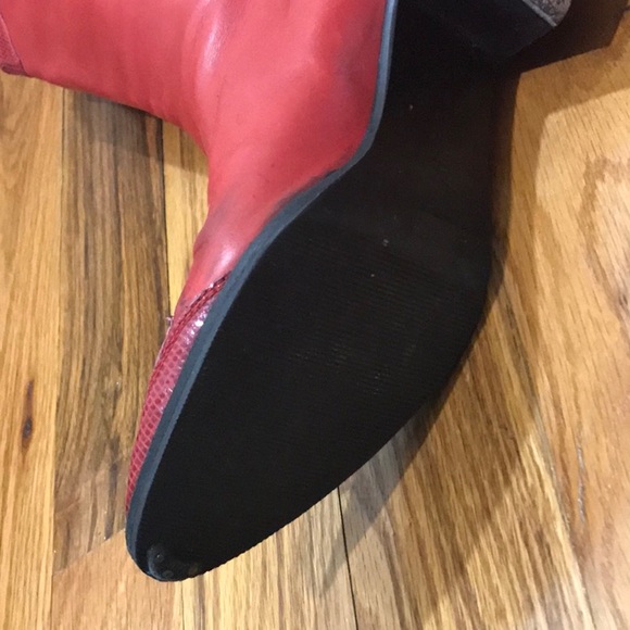 Bally’s Cowboy Style Boot Red Size 41 (9.5) - Picture 7 of 10